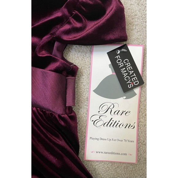 NWT's Rare Editions 18M Burgundy Special Occasion Dress - Picture 8 of 8
